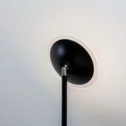 LED-gulvlampe Malea, sort, metal, dæmpbar, 180 cm^Lindby Online