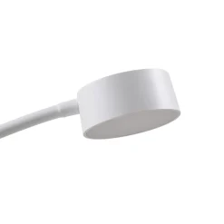 Lindby LED-gulvlampe Maori, hvid, metal, CCT, dæmpbar