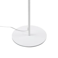 Lindby LED-gulvlampe Maori, hvid, metal, CCT, dæmpbar