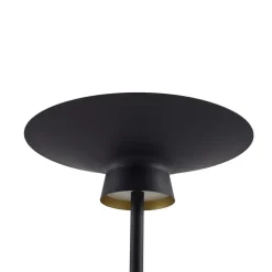 Lindby LED-gulvlampe Norvind, sort, metal, 1 lyskilde