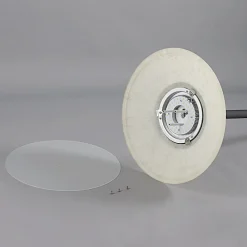 Lindby LED-gulvlampe Ragna, læselampe, sort, dæmpbar