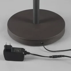 Lindby LED-gulvlampe Ragna, læselampe, sort, dæmpbar