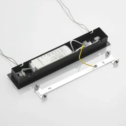 Lindby LED-hængelampe Arneja, sort, CCT, højdejusterbar