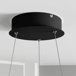 Lindby LED-hængelampe Davian, messingfarvet, 49 cm, dæmpbar