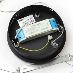 Lindby LED-hængelampe Davian, messingfarvet, 49 cm, dæmpbar