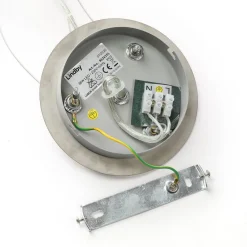 LED-hængelampe Gunda, hvid, glas, Ø 47 cm, dæmpbar^Lindby Hot