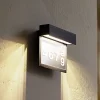 Lindby Terrassebelysning|Væglamper>LED-husnummerlampe Antal, antracit, aluminium