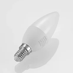 Lindby LED-kertepære, E14, C35, 4,5 W, opal, 3.000 K