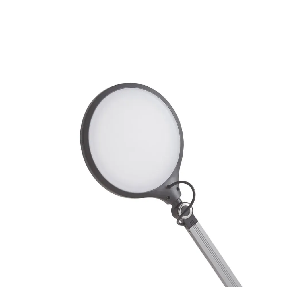 LED-klemlampe Nyxaris, grå, metal, CCT, 52 cm^Lindby Best