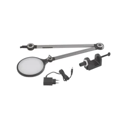 LED-klemlampe Nyxaris, grå, metal, CCT, 52 cm^Lindby Best