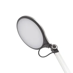 Lindby LED-klemmelampe Nyxaris, sølv, metal, CCT, 52 cm