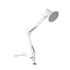 Lindby LED-klemmelampe Undra, hvid, metal, justerbar