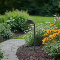 LED-lampe med jordspyd Capelo, sort, metal, 77 cm^Lindby Best