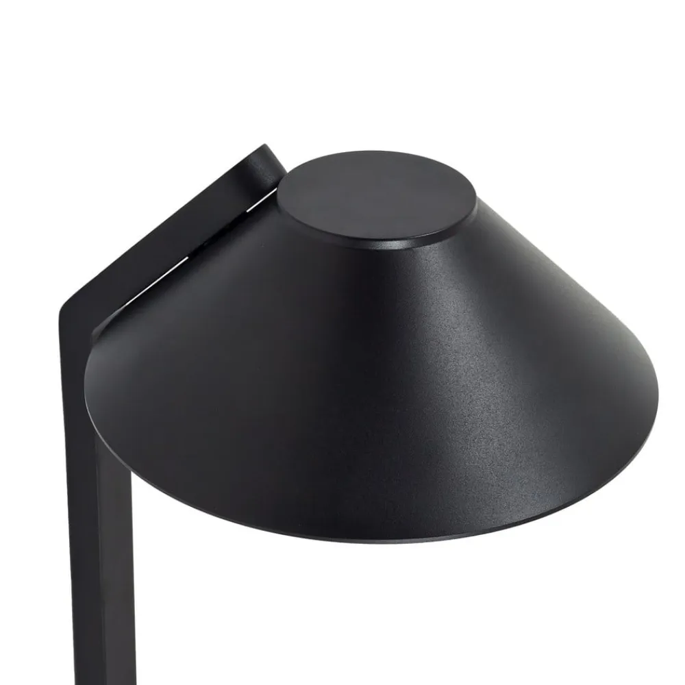 LED-lampe med jordspyd Capelo, sort, metal, 77 cm^Lindby Best