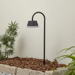 Lindby LED-lampe med jordspyd Ameline, antracit, IP65, 77 cm