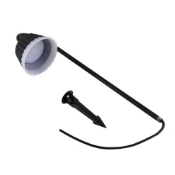 Lindby LED-lampe med jordspyd Ameline, antracit, IP65, 77 cm