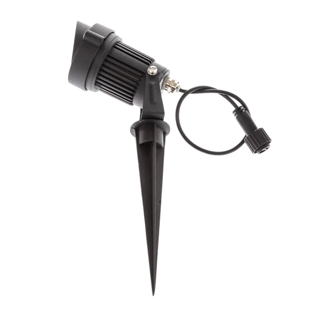 LED-lampe med jordspyd Malida, sæt med 3, sort^Lindby Discount