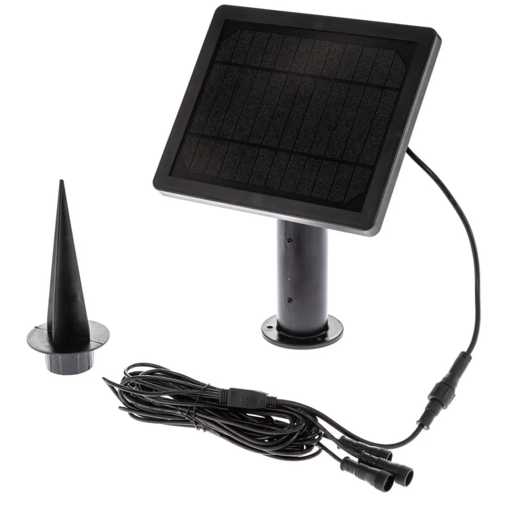 LED-lampe med jordspyd Malida, sæt med 3, sort^Lindby Discount