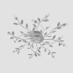 Lindby LED-loftlampe Bolonia, bronze/hvid, Ø 80 cm