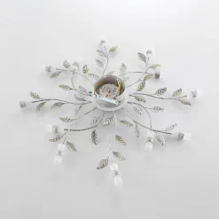 Lindby LED-loftlampe Bolonia, bronze/hvid, Ø 80 cm