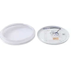 LED-loftlampe Comora, Ø 35 cm, hvid, IP44, 3000K^Lindby Outlet