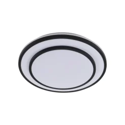 LED-loftlampe Duala, sort, RGB, CCT, fjernbetjening^Lindby Outlet