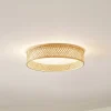 Lindby Loftlamper|Loftlamper>LED-loftlampe Eilif, bambus, Ø 40 cm