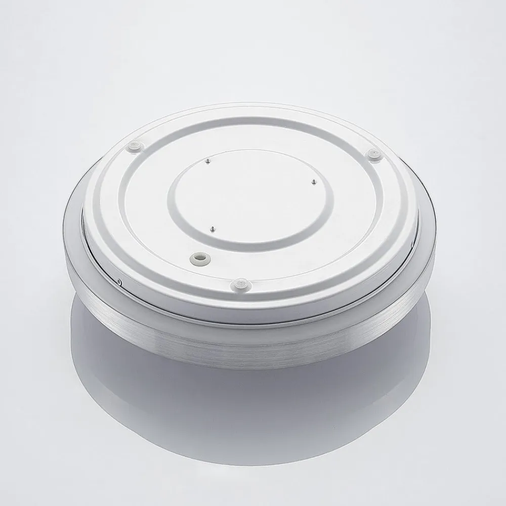 Lindby Gang|Loftlamper>LED-loftlampe Emelie, Ø 27 cm, aluminiumsfarvet, metal