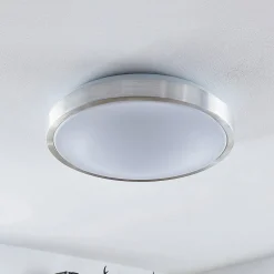 LED-loftlampe Emelie, Ø 42 cm, aluminiumsfarvet, metal^Lindby Clearance