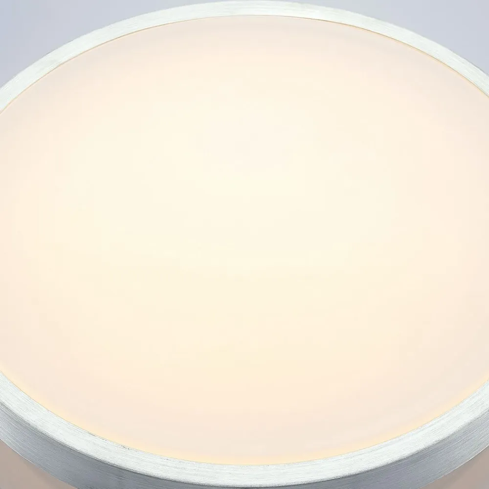 LED-loftlampe Emelie, Ø 42 cm, aluminiumsfarvet, metal^Lindby Clearance
