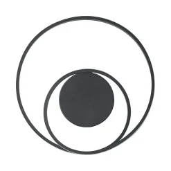 Lindby LED-loftlampe Emisua, sort, CCT, dæmpbar