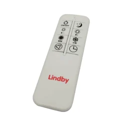 Lindby LED-loftlampe Emisua, sort, CCT, dæmpbar