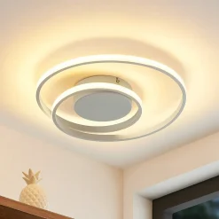 Lindby Loftlamper|Loftlamper>LED-loftlampe Emisua, hvid, CCT, dæmpbar