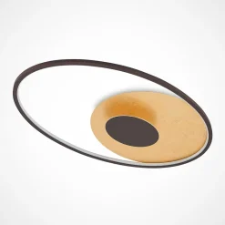 LED-loftlampe Feival, 73 cm, rust/guld, dæmpbar^Lindby Online