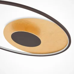 LED-loftlampe Feival, 73 cm, rust/guld, dæmpbar^Lindby Online