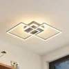LED-loftlampe Fjardo, kantet, sølv, CCT, fjernbetjening^Lindby Clearance