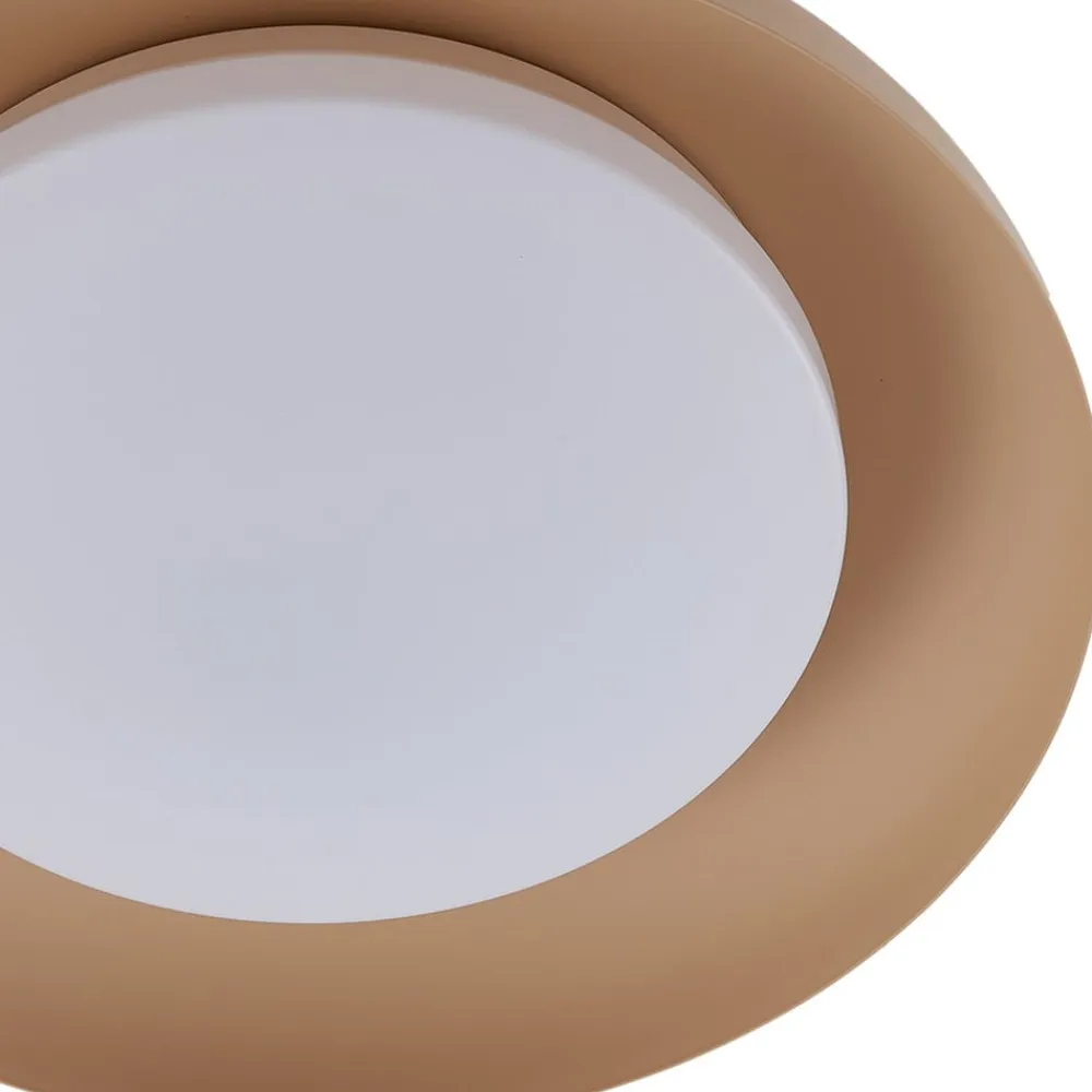 Lindby Gang|Loftlamper>LED-loftlampe Florie, beige, metal, Ø 40 cm