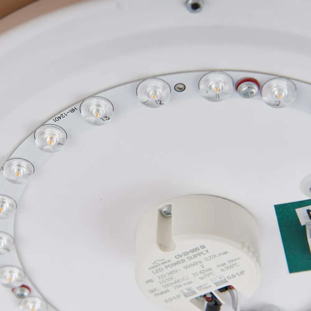 Lindby Gang|Loftlamper>LED-loftlampe Florie, beige, metal, Ø 40 cm