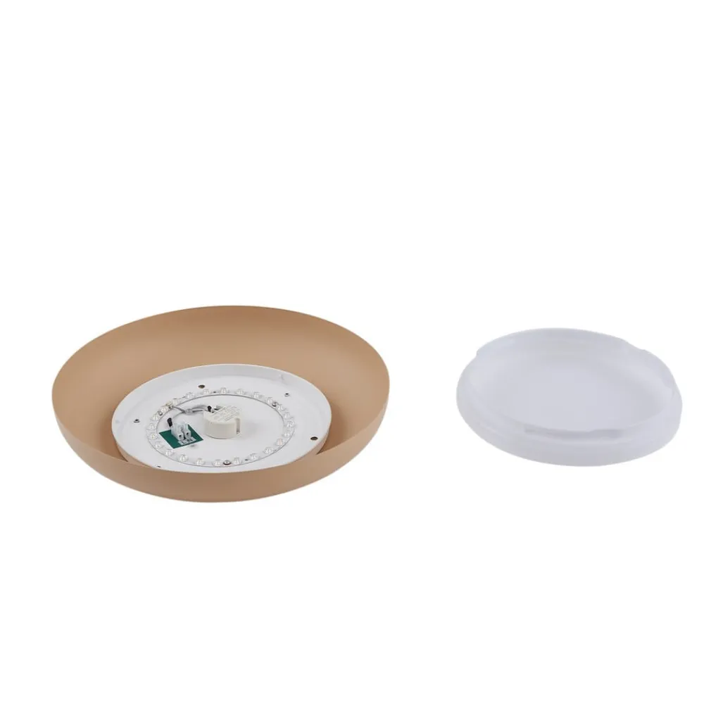 Lindby Gang|Loftlamper>LED-loftlampe Florie, beige, metal, Ø 40 cm