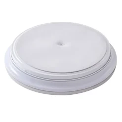 Lindby LED-loftlampe Furgo, sølv/hvid, plast, IP44