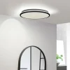 Lindby Loftlamper|Loftlamper>LED-loftlampe Glane, Ø 38 cm, sort/hvid, IP44