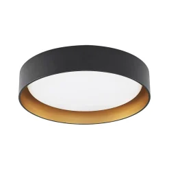 LED-loftlampe Gracjan, sort, metal, CCT, Ø45cm^Lindby Sale