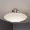 LED-loftlampe Gunda, hvid, glas, Ø 48 cm, dæmpbar^Lindby Clearance