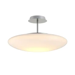 LED-loftlampe Gunda, hvid, glas, Ø 48 cm, dæmpbar^Lindby Clearance