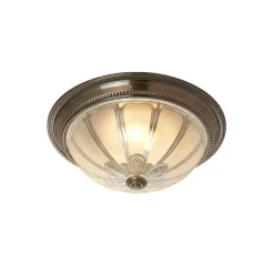 LED-loftlampe Henja, antik messing, Ø 32 cm, dæmpbar^Lindby Best