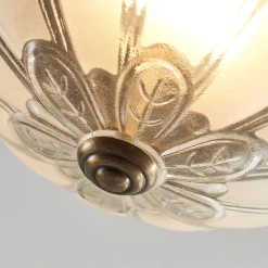 LED-loftlampe Henja, antik messing, Ø 32 cm, dæmpbar^Lindby Best