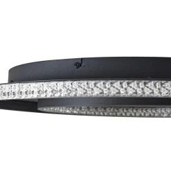 LED-loftlampe Inessa, Ø 51 cm, sort, CCT, dæmpbar^Lindby Discount