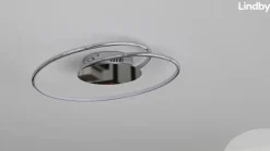 Lindby LED-loftlampe Joline, Ø 46 cm, kromfarvet, metal
