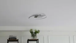 Lindby LED-loftlampe Joline, Ø 46 cm, kromfarvet, metal