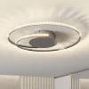 LED-loftlampe Joline, Ø 45 cm, krystaller, metal^Lindby Hot